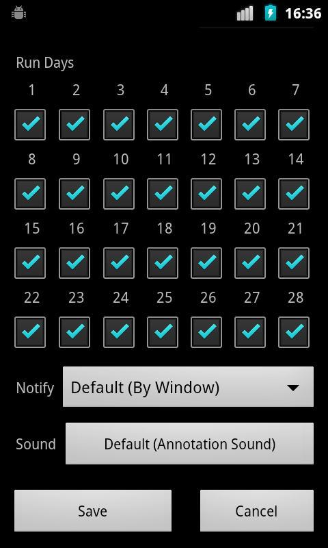 AnyTimer 28 Days Pill Reminder