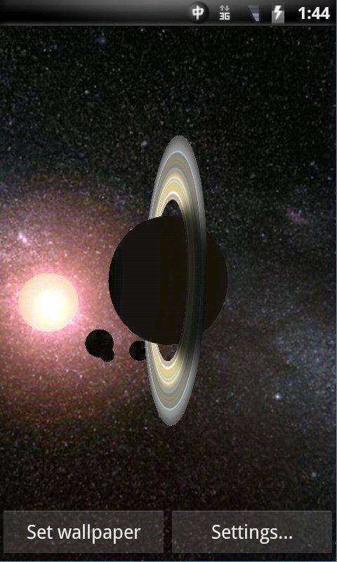 Solar System 3D Wallpaper Lite