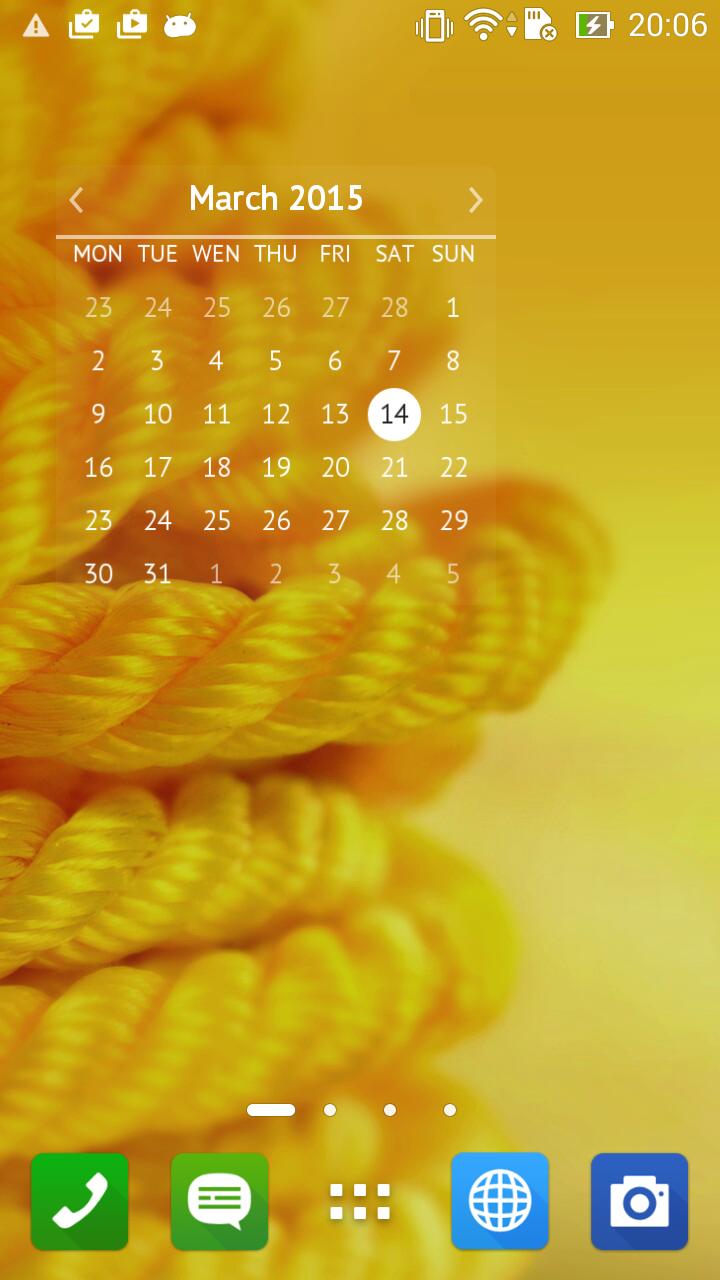 Fancy calendar widget