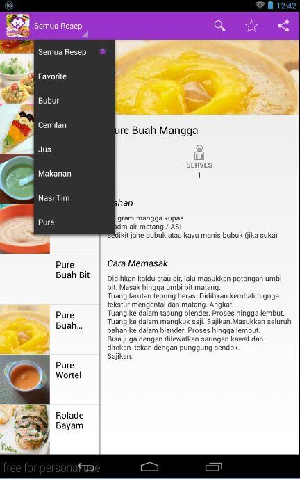 Resep Masakan Bayi Dan Balita