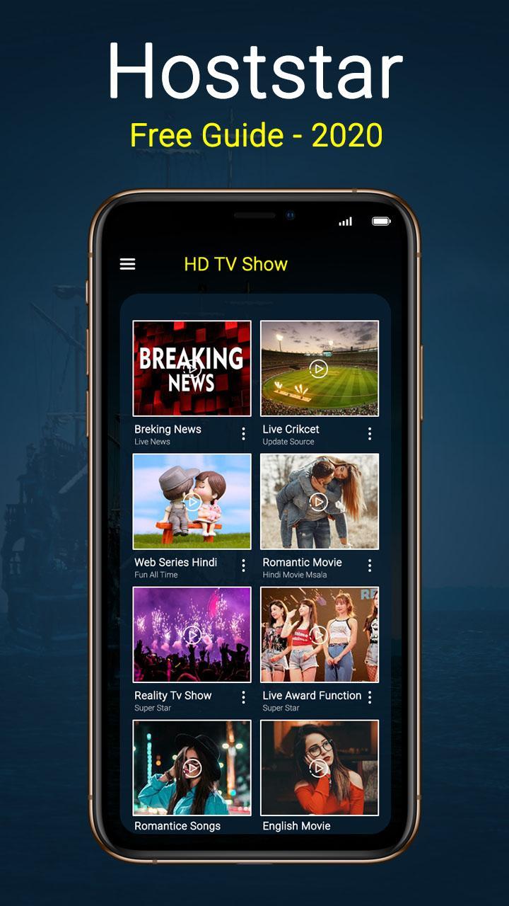 Hotstar Live TV HD Shows Guide For Free