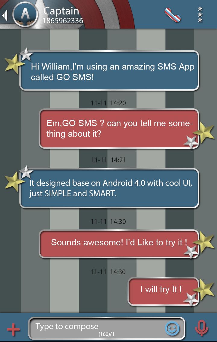 GO SMS PRO SUPERHERO THEME