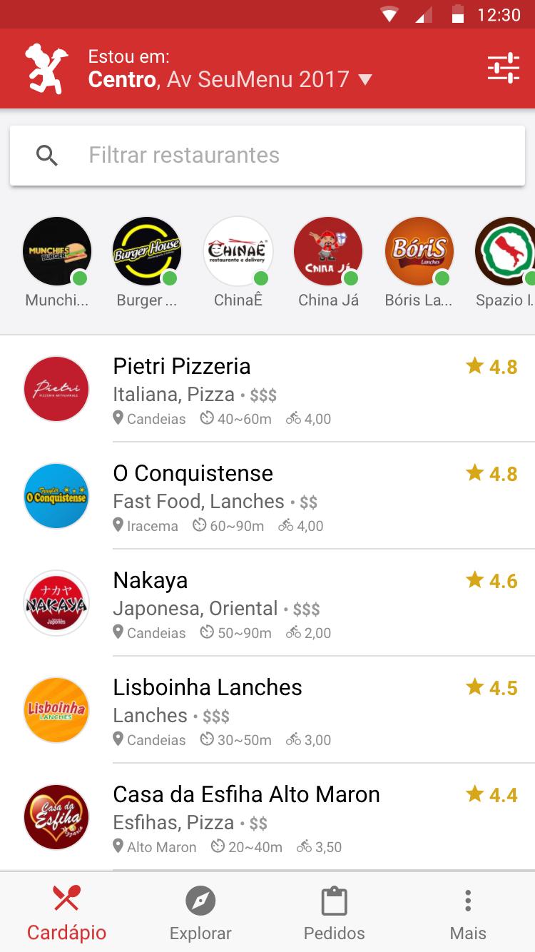 Seu Menu - Delivery de Comida