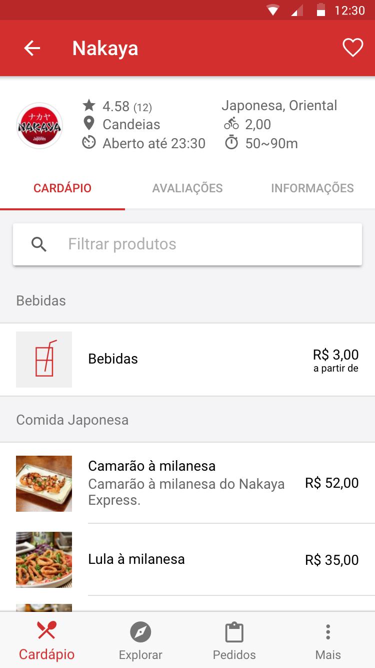 Seu Menu - Delivery de Comida