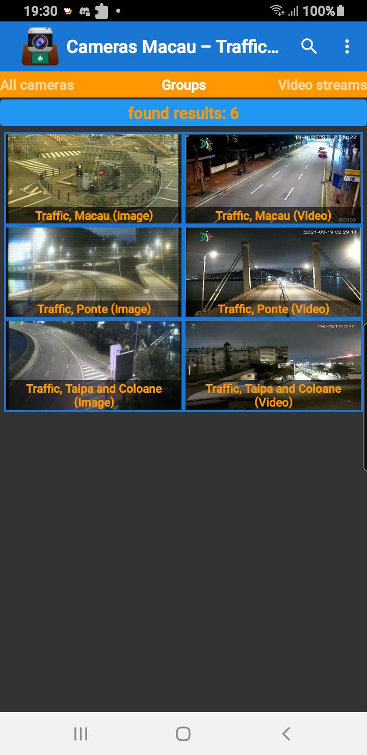 Cameras Macau - Traffic cams
