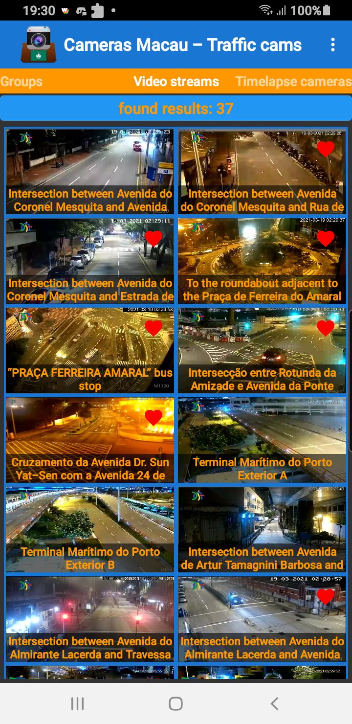 Cameras Macau - Traffic cams