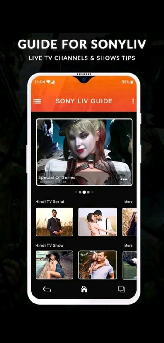 Guide for SonnyLiv- live TV and movies