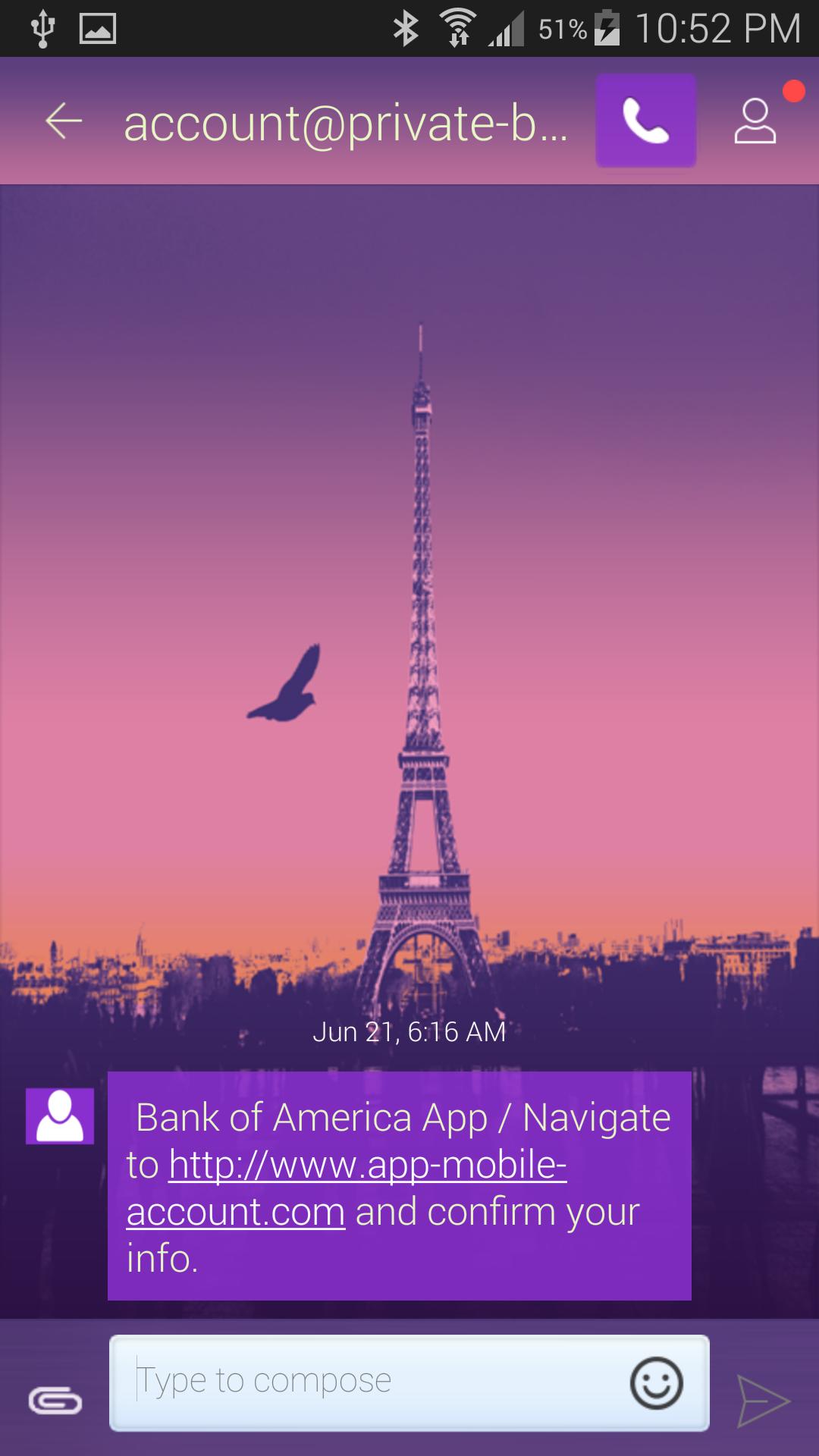 GO SMS Pro Paris Theme