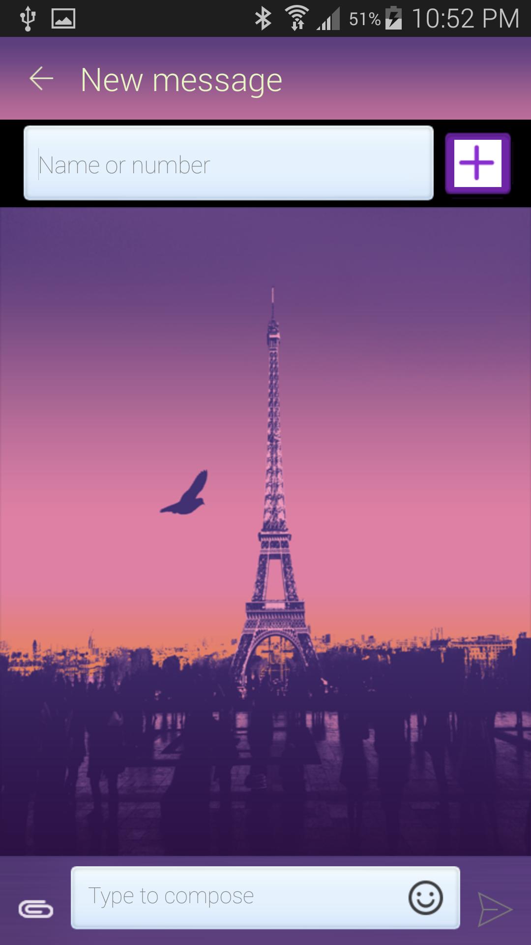 GO SMS Pro Paris Theme