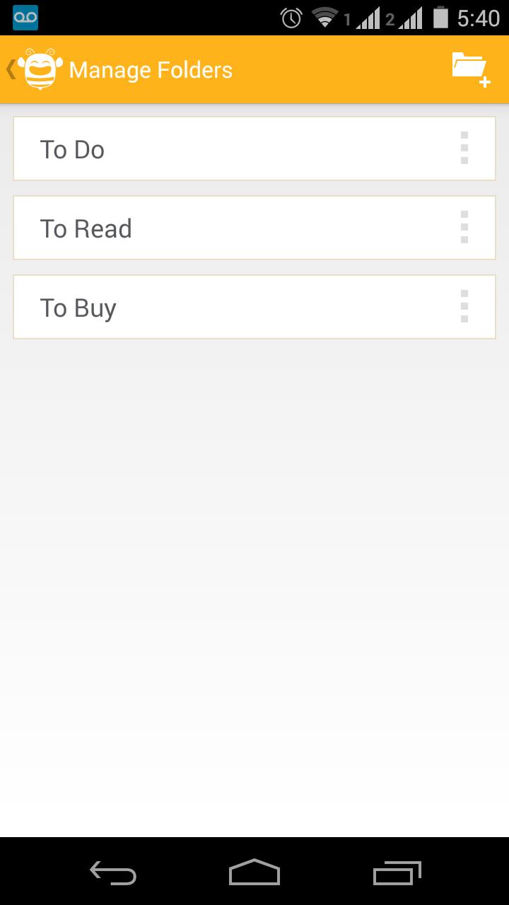FlexiBee To Do & To Buy lists