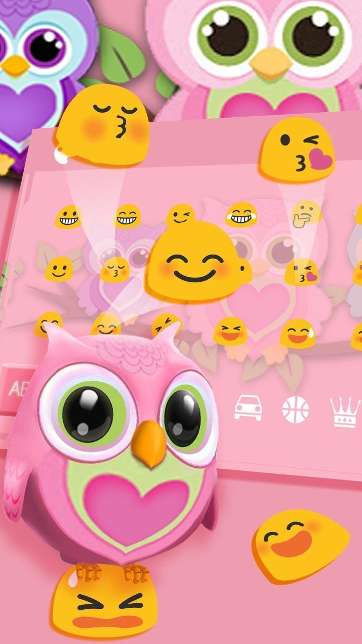 Cute owl keyboard