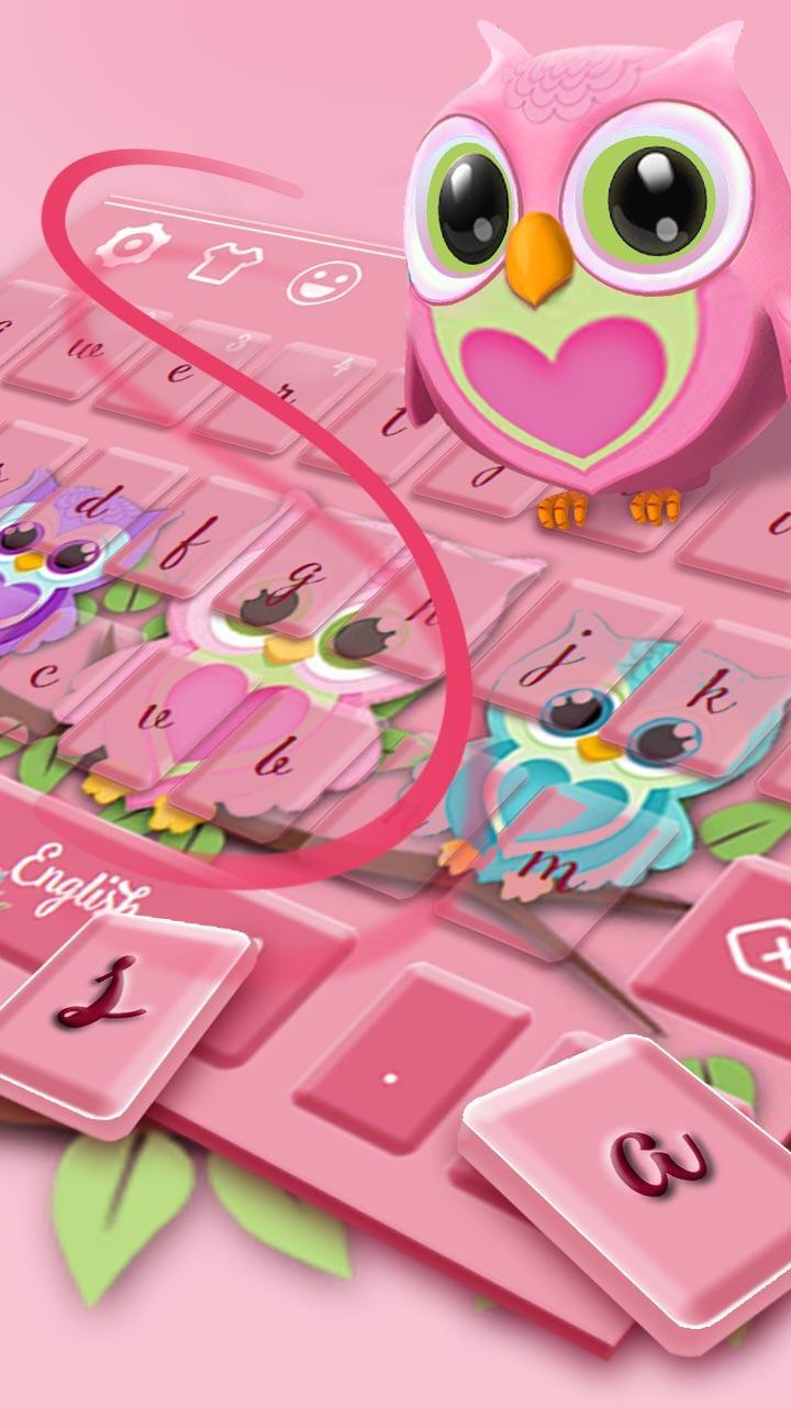 Cute owl keyboard