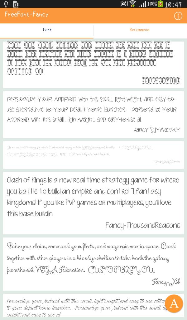 FreeFont - Fancy