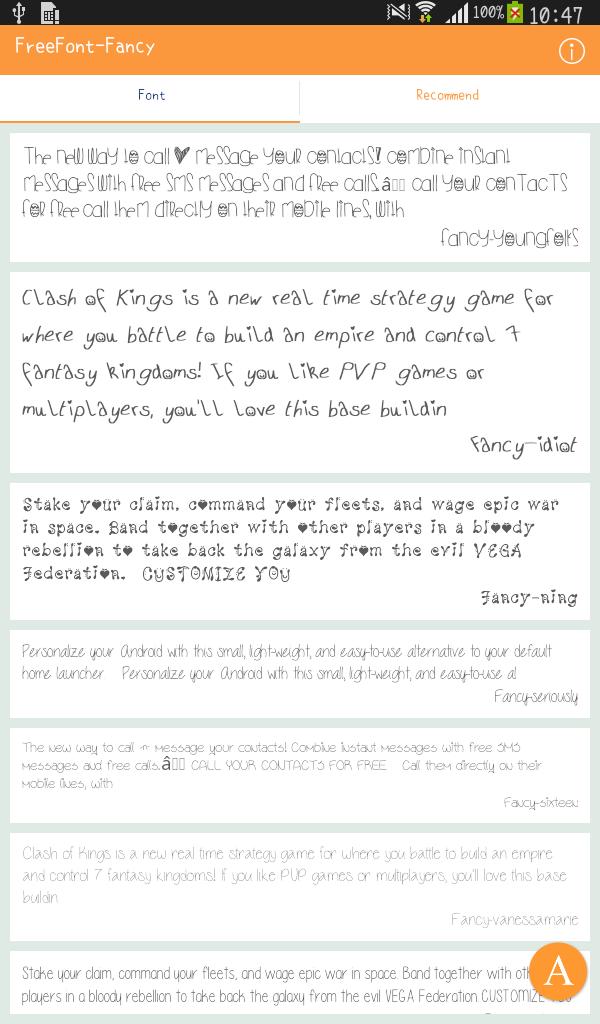 FreeFont - Fancy