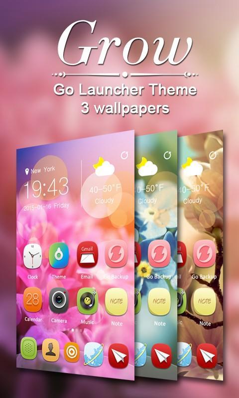 Grow GO Launcher Theme