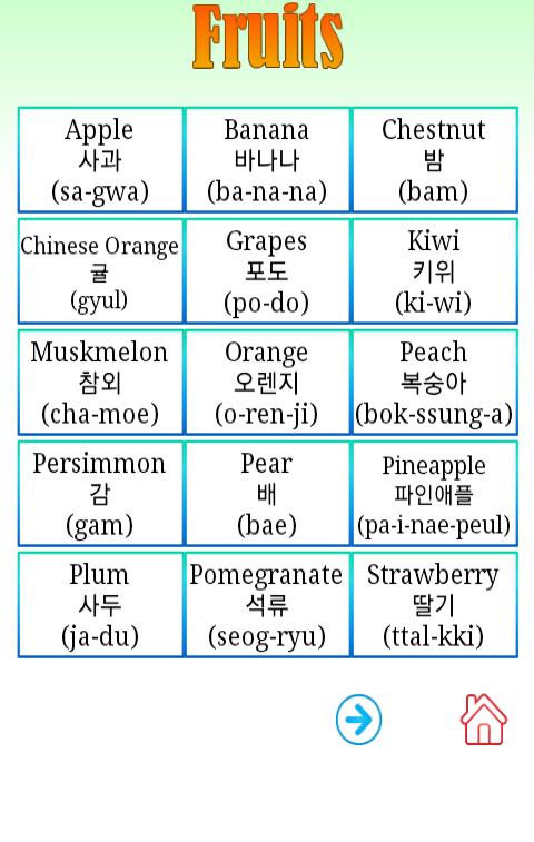 Korean Vocabs - FREE