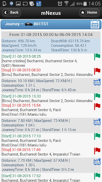 Nexus GPS Tracking Mobile
