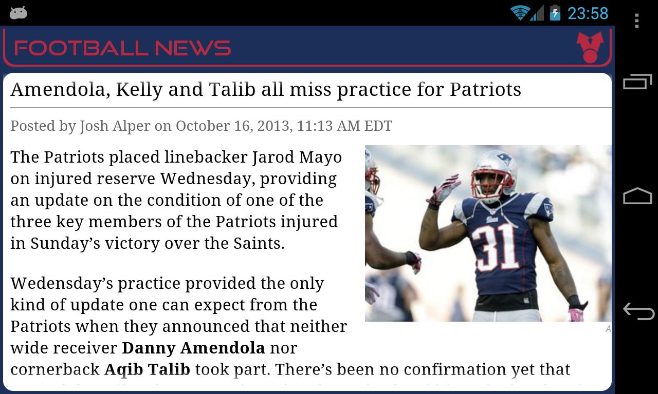 New England Football News