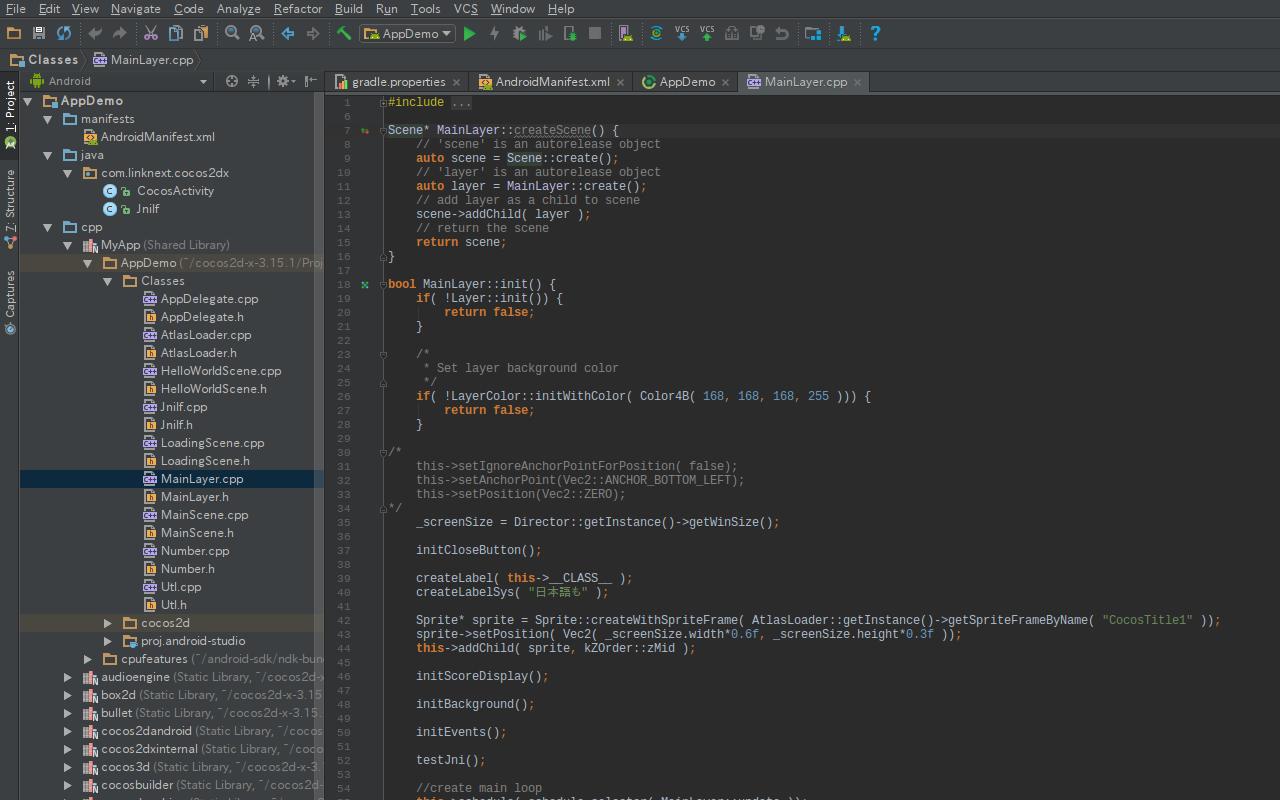 Demo Cocos2d-x 3.15.1 App Framework : Open Source