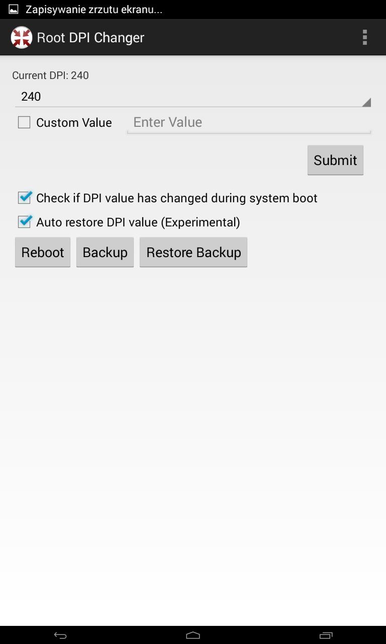 Root DPI Changer