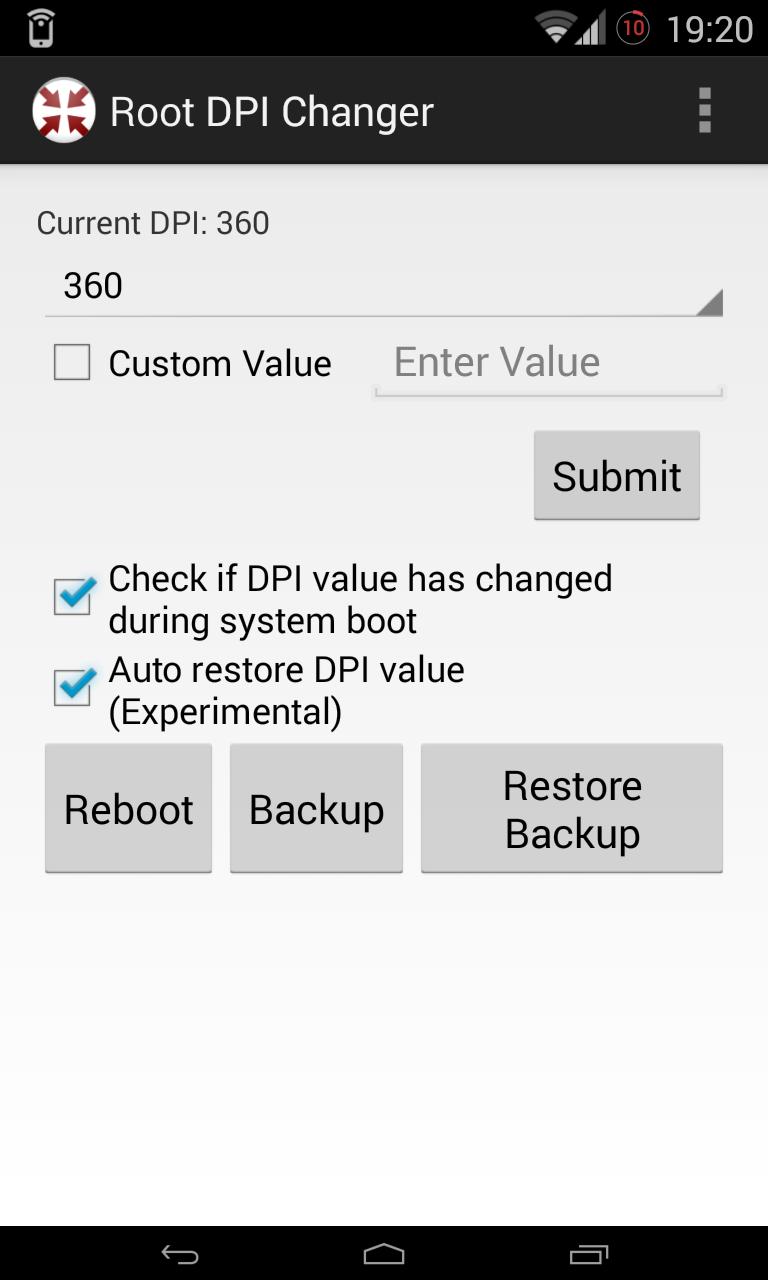 Root DPI Changer