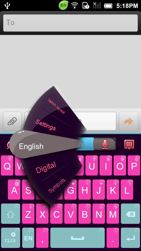 GO Keyboard Bling tone theme