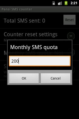 Easy SMS counter plugin