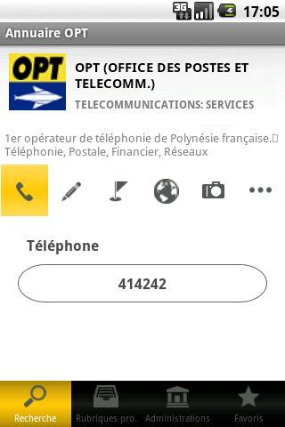 Annuaire OPT