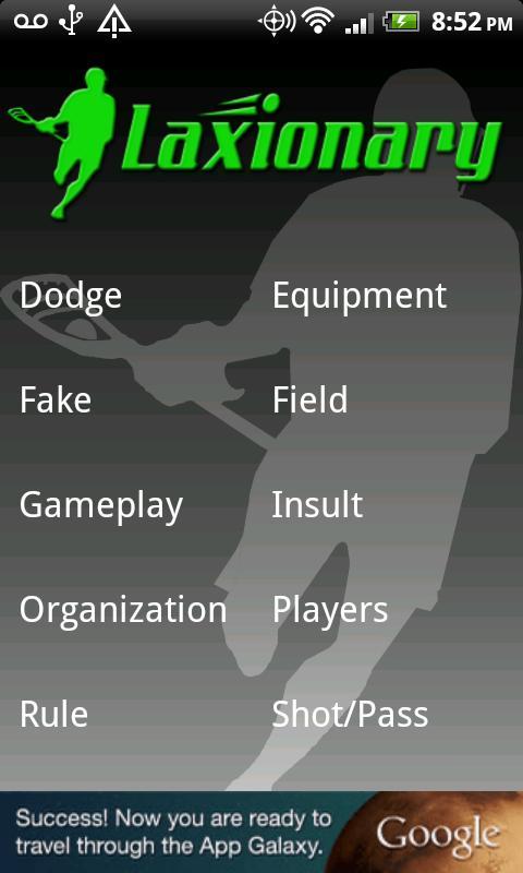 Lacrosse Dictionary