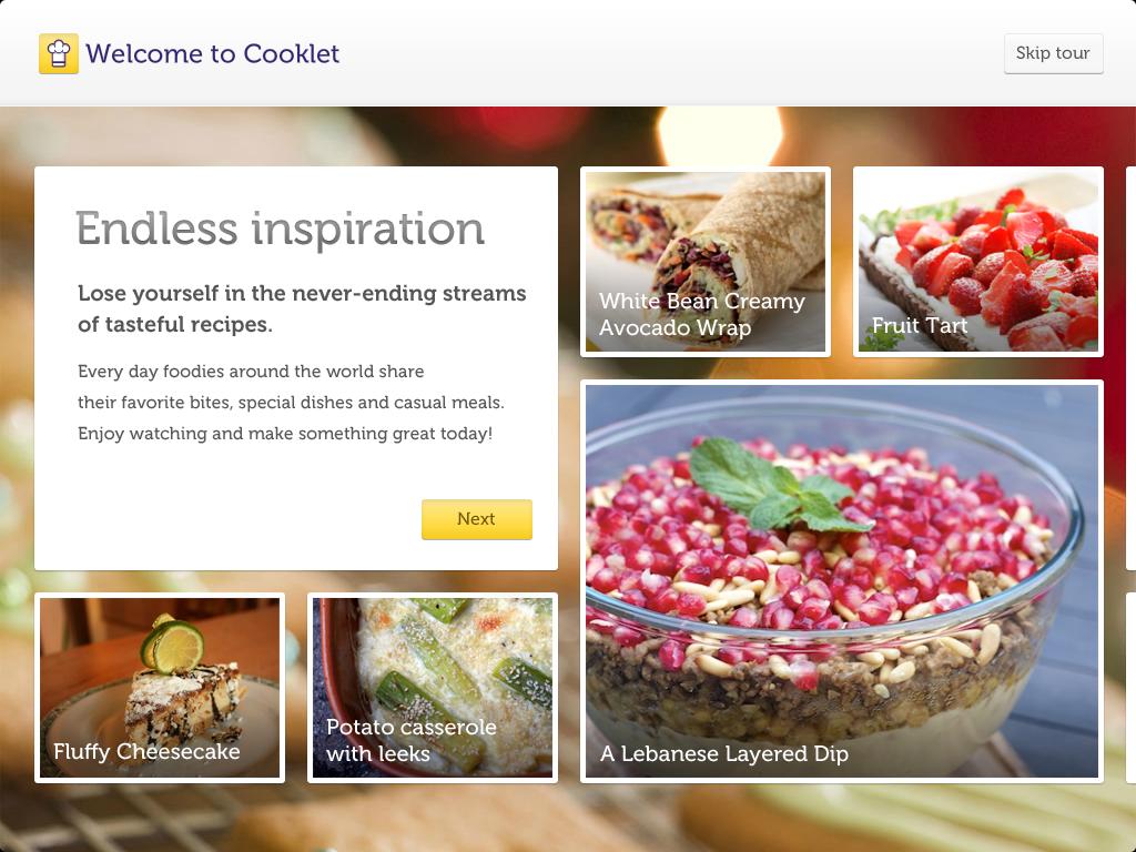 Cooklet for tablets